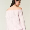 Enkel dubbel off-the-shoulder Camo Sweatshirt Enkel dubbel off-the-shoulder Camo Sweatshirt