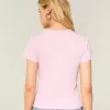 Enkel kortärmad Crew Baby Tee Enkel kortärmad Crew Baby Tee
