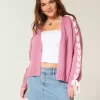 Enkel No-Close spetsärm Cardigan Enkel No-Close spetsärm Cardigan