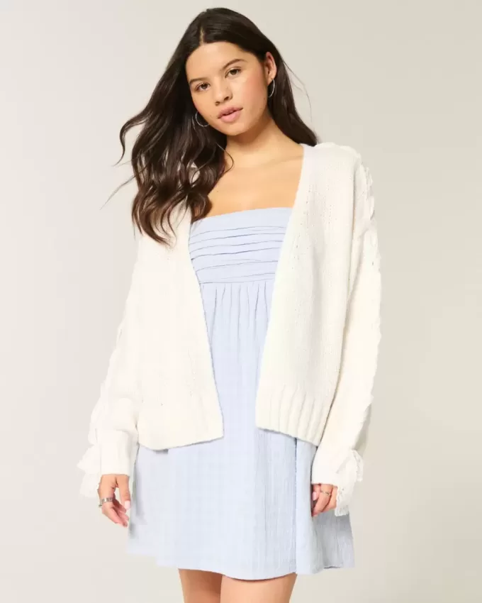 Enkel No-Close spetsärm Cardigan Enkel No-Close spetsärm Cardigan