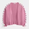 Enkel No-Close spetsärm Cardigan Enkel No-Close spetsärm Cardigan