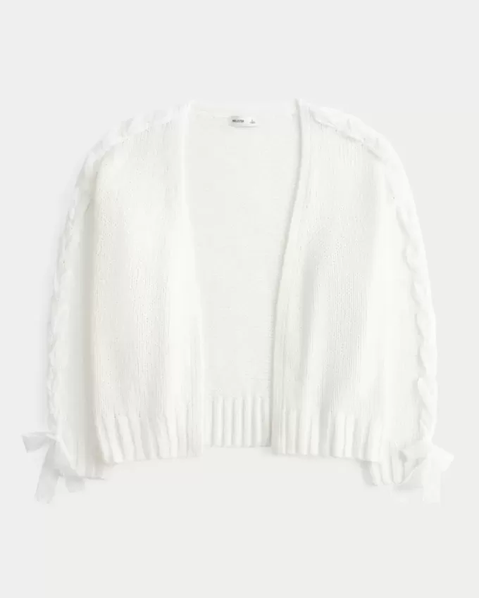 Enkel No-Close spetsärm Cardigan Enkel No-Close spetsärm Cardigan