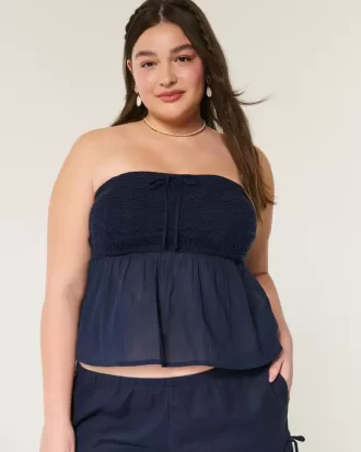 Enkel virkad Babydoll-topp