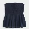 Enkel virkad Babydoll-topp Enkel virkad Babydoll-topp