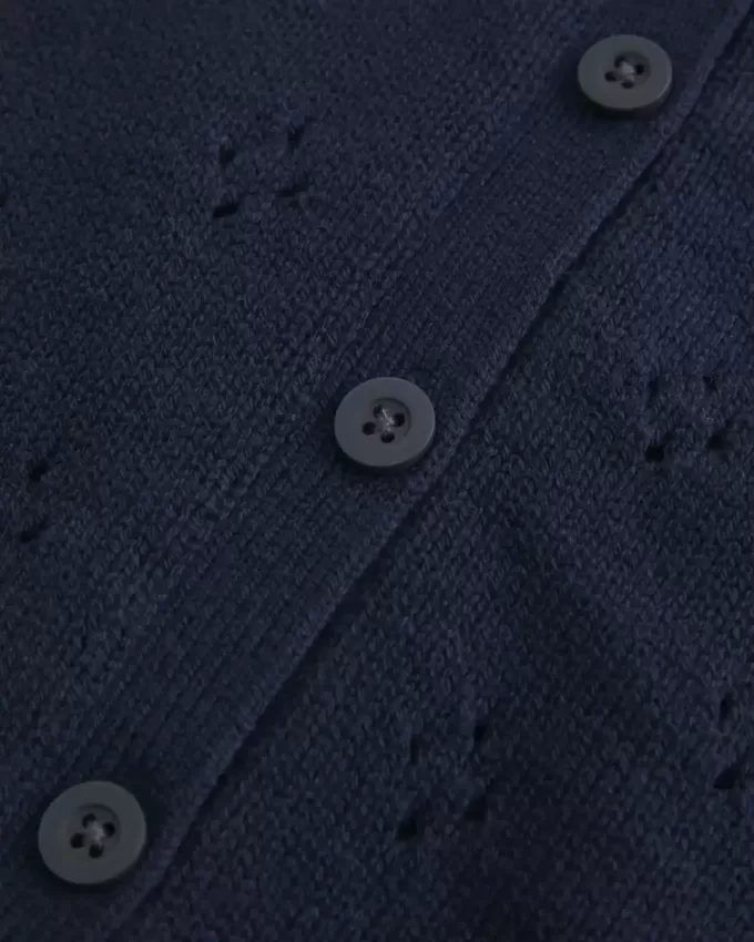 Eyelet Crew Cardigan Eyelet Crew Cardigan