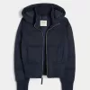 Faux Fur Trim Puffer Bomberjacka Faux Fur Trim Puffer Bomberjacka