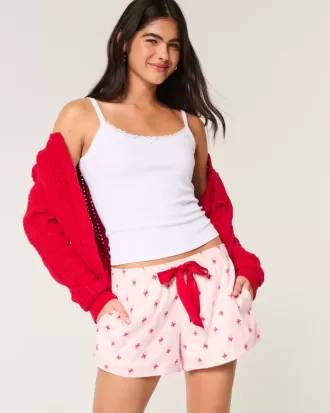 Flanellknytshorts