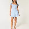 Flutter Sleeve Skort Klänning