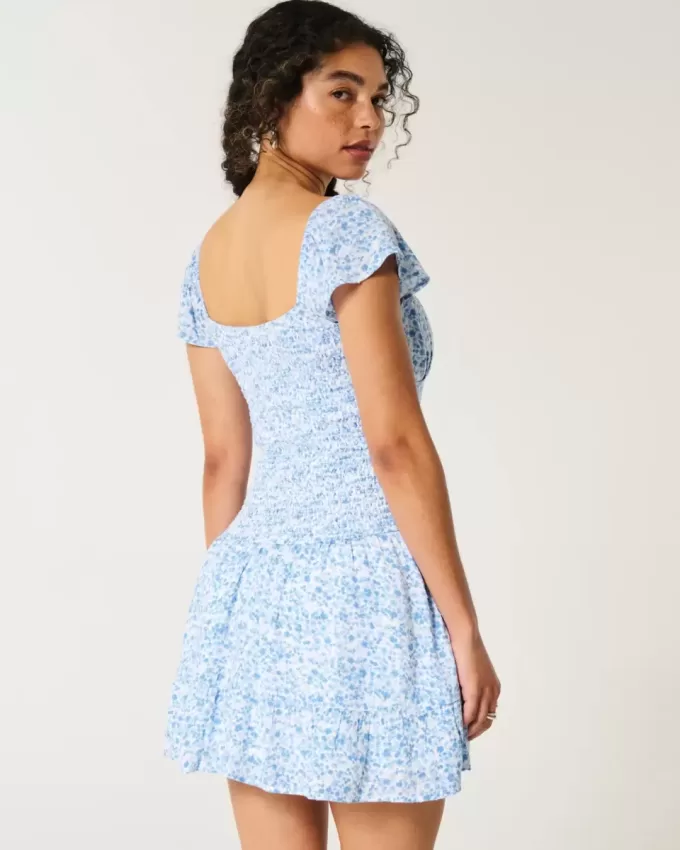 Flutter Sleeve Skort Klänning