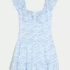 Flutter Sleeve Skort Klänning
