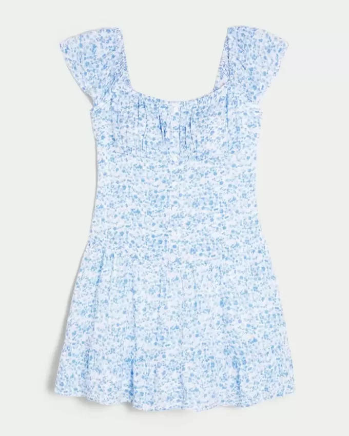 Flutter Sleeve Skort Klänning