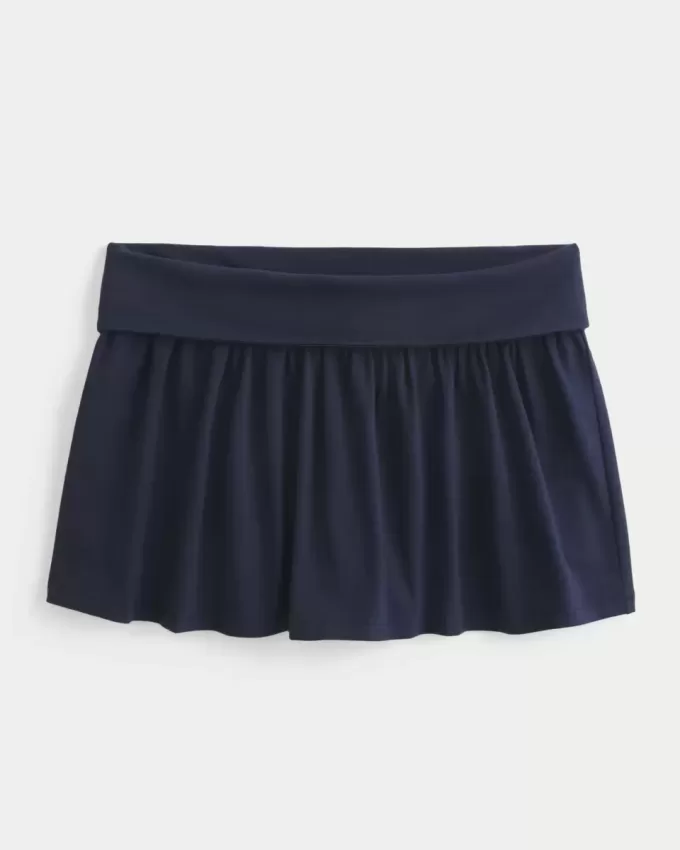 Foldover Stickat Mini Skort Foldover Stickat Mini Skort