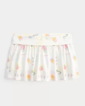 Foldover Stickat Mini Skort