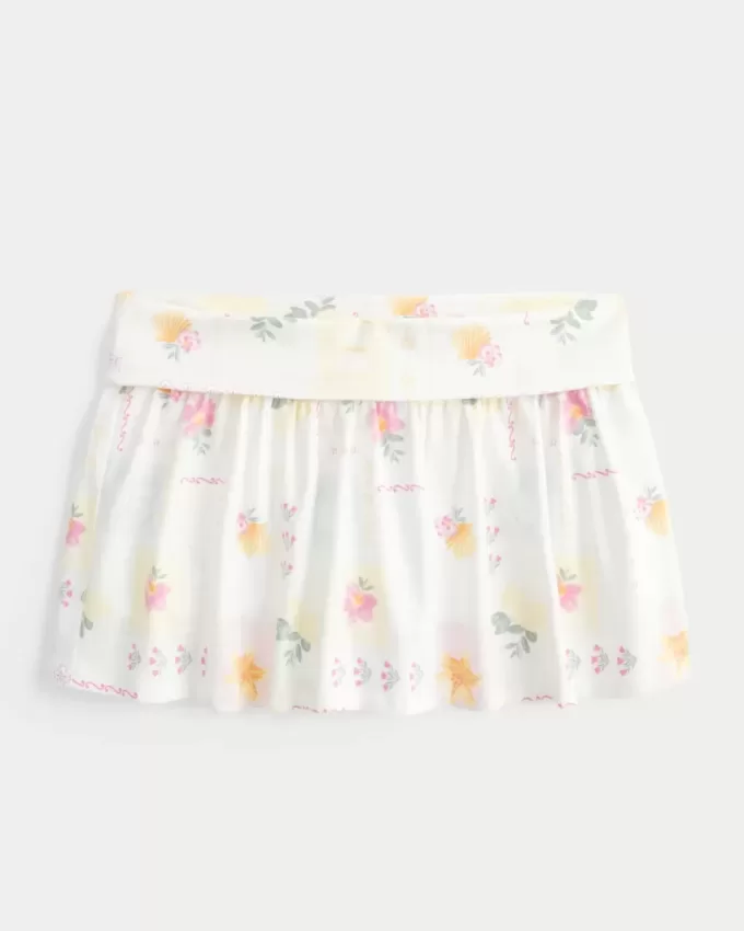 Foldover Stickat Mini Skort Foldover Stickat Mini Skort