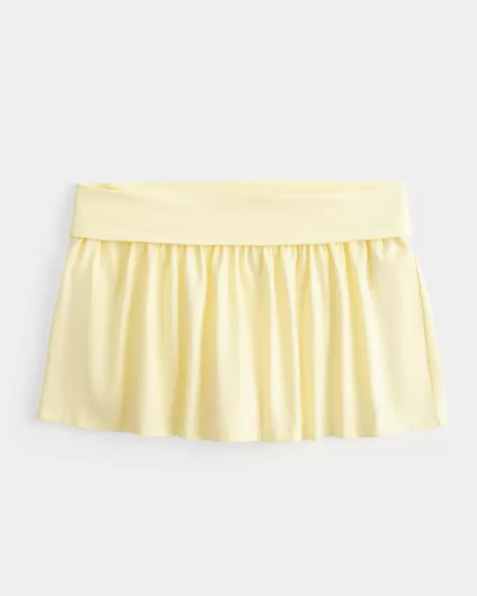Foldover Stickat Mini Skort Foldover Stickat Mini Skort