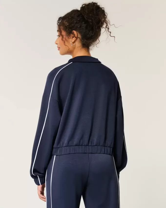 Gilly Hicks Active Cooldown Crop Track Jacka Gilly Hicks Active Cooldown Crop Track Jacka