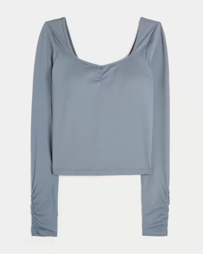 Gilly Hicks Active Recharge Cinch Sweetheart Top Gilly Hicks Active Recharge Cinch Sweetheart Top