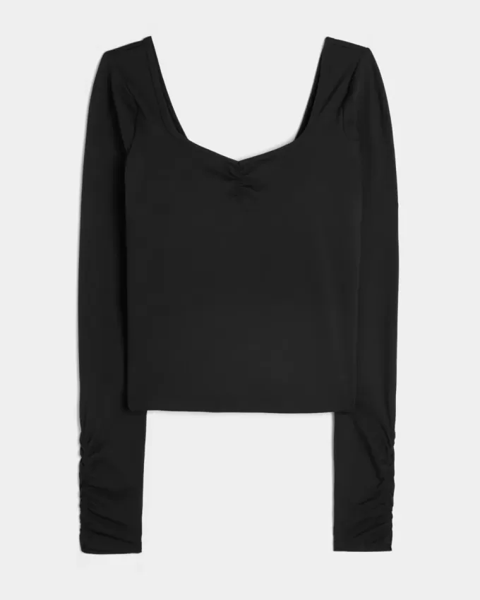 Gilly Hicks Active Recharge Cinch Sweetheart Top Gilly Hicks Active Recharge Cinch Sweetheart Top