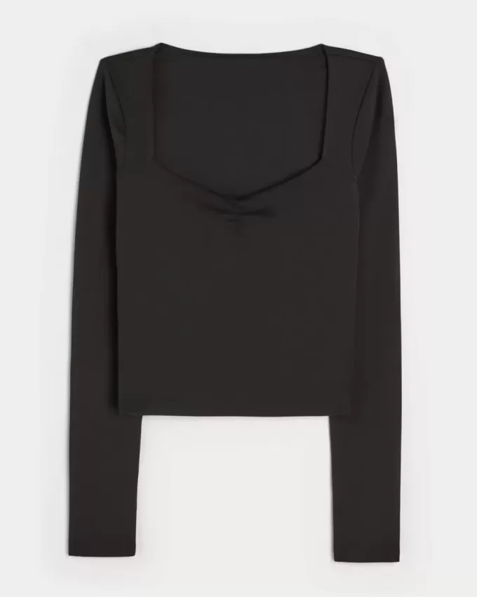 Gilly Hicks Active Recharge Ruched Sweetheart Top Gilly Hicks Active Recharge Ruched Sweetheart Top