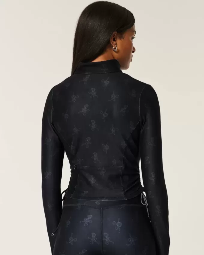 Gilly Hicks Active Recharge Side-Tie Zip-Up Jacka Gilly Hicks Active Recharge Side-Tie Zip-Up Jacka