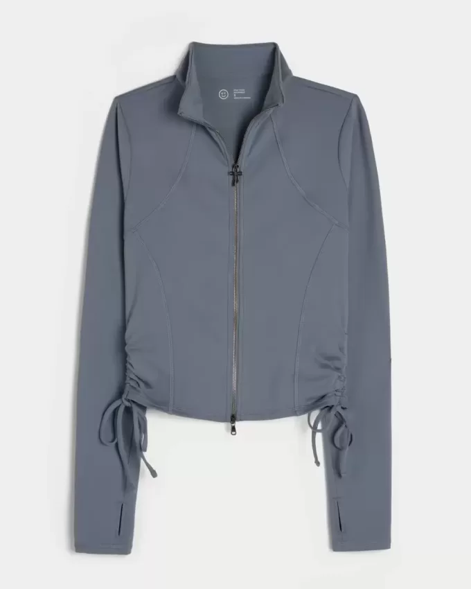 Gilly Hicks Active Recharge Side-Tie Zip-Up Jacka Gilly Hicks Active Recharge Side-Tie Zip-Up Jacka