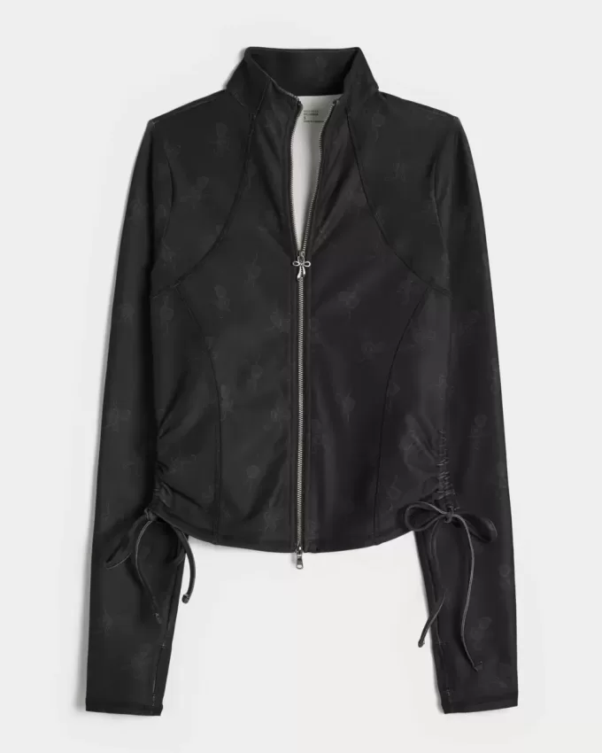Gilly Hicks Active Recharge Side-Tie Zip-Up Jacka Gilly Hicks Active Recharge Side-Tie Zip-Up Jacka