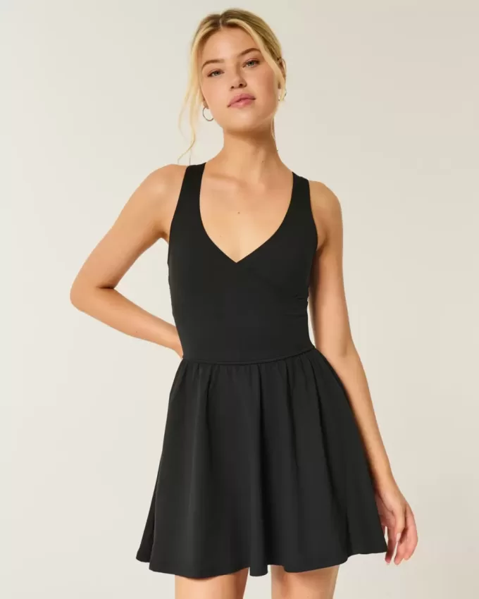 Gilly Hicks Active Recharge Wrap Halter Dress Gilly Hicks Active Recharge Wrap Halter Dress