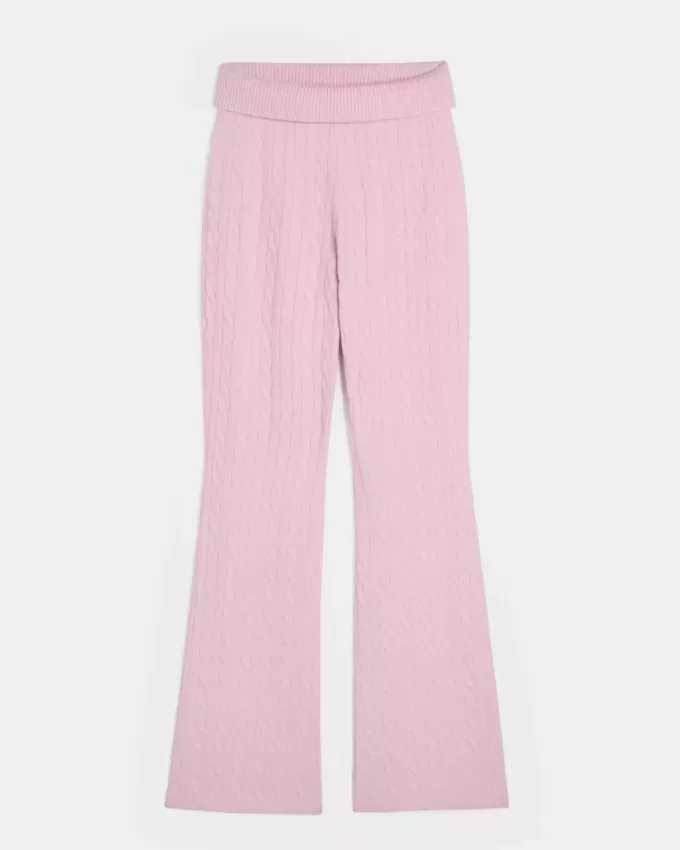 Gilly Hicks Cable-Knit Foldover Boot Byxor