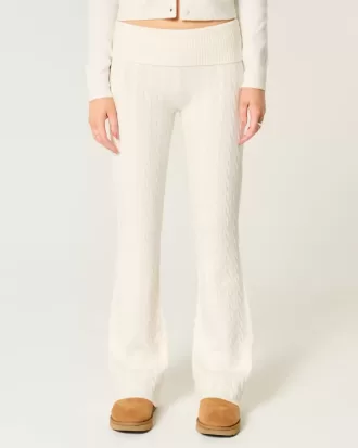 Gilly Hicks Cable-Knit Foldover Boot Byxor