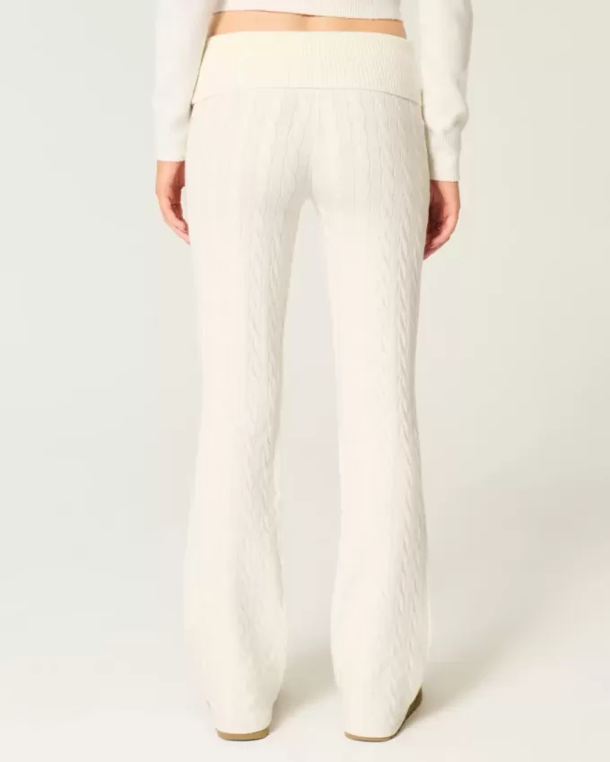 Gilly Hicks Cable-Knit Foldover Boot Byxor
