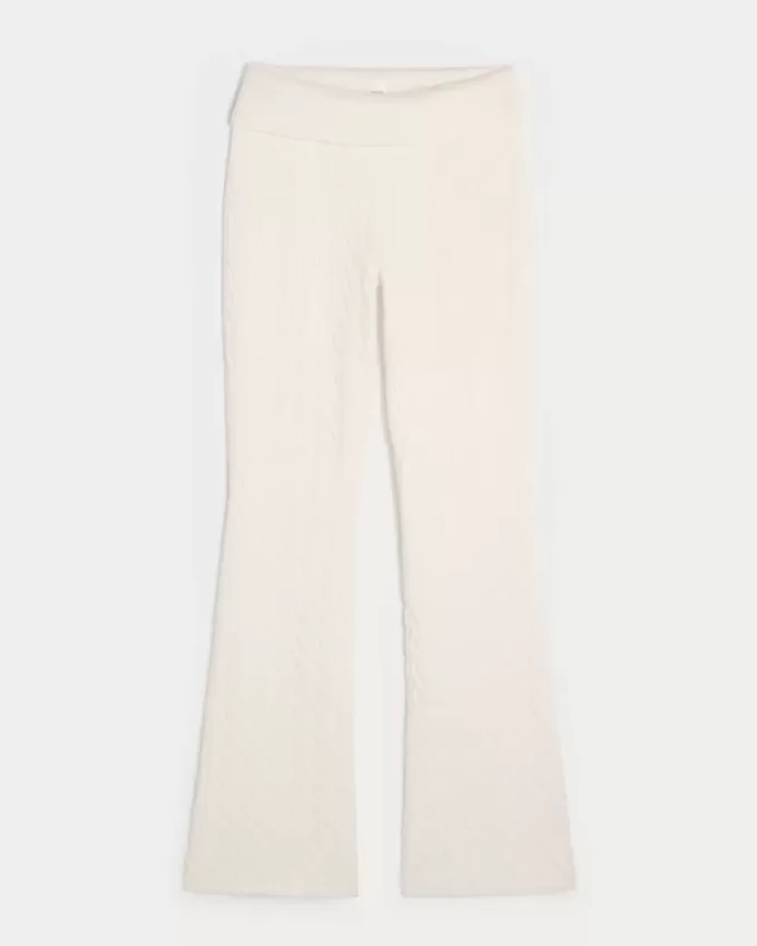 Gilly Hicks Cable-Knit Foldover Boot Byxor