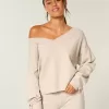 Gilly Hicks mysig off-the-shoulder rosetttröja Gilly Hicks mysig off-the-shoulder rosetttröja