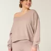 Gilly Hicks mysig off-the-shoulder rosetttröja Gilly Hicks mysig off-the-shoulder rosetttröja