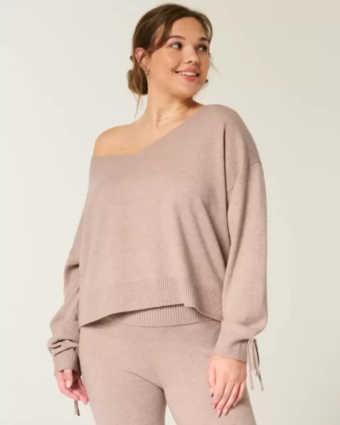 Gilly Hicks mysig off-the-shoulder rosetttröja Gilly Hicks mysig off-the-shoulder rosetttröja