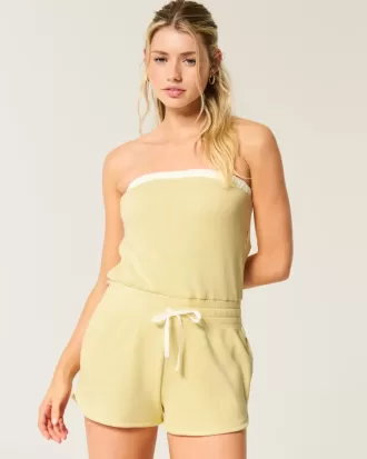 Gilly Hicks Mysig Strapless Waffle Onesie