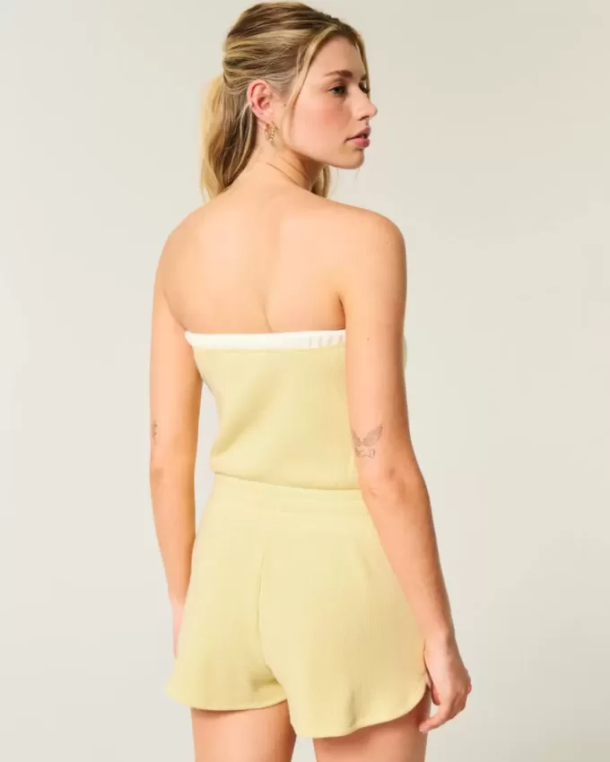 Gilly Hicks Mysig Strapless Waffle Onesie Gilly Hicks Mysig Strapless Waffle Onesie