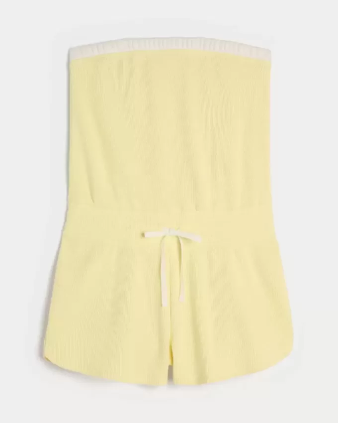 Gilly Hicks Mysig Strapless Waffle Onesie Gilly Hicks Mysig Strapless Waffle Onesie