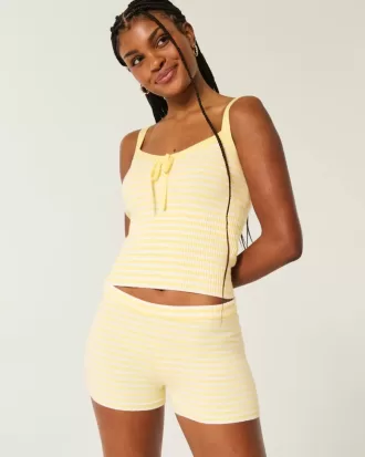 Gilly Hicks mysiga tröjastickade shorts