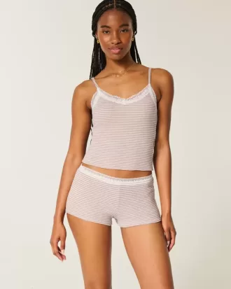 Gilly Hicks Shortie-shorts med våffelspets