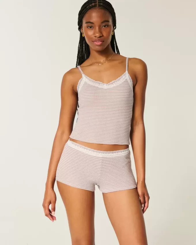 Gilly Hicks Shortie-shorts med våffelspets Gilly Hicks Shortie-shorts med våffelspets
