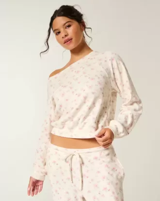 Gilly Hicks Waffle Off-the-Soulder Top
