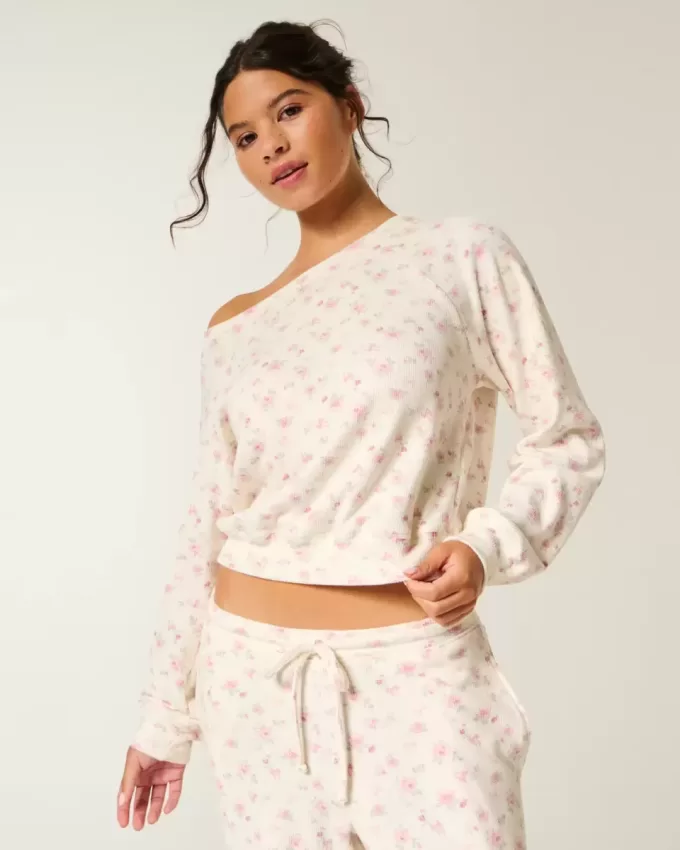 Gilly Hicks Waffle Off-the-Soulder Top Gilly Hicks Waffle Off-the-Soulder Top