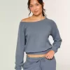 Gilly Hicks Waffle Off-the-Soulder Top Gilly Hicks Waffle Off-the-Soulder Top