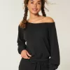 Gilly Hicks Waffle Off-the-Soulder Top Gilly Hicks Waffle Off-the-Soulder Top