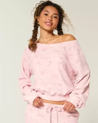 Gilly Hicks Waffle Off-the-Soulder Top