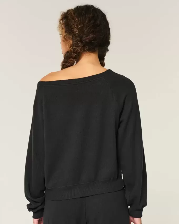 Gilly Hicks Waffle Off-the-Soulder Top Gilly Hicks Waffle Off-the-Soulder Top