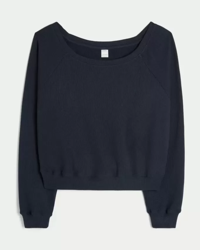 Gilly Hicks Waffle Off-the-Soulder Top Gilly Hicks Waffle Off-the-Soulder Top
