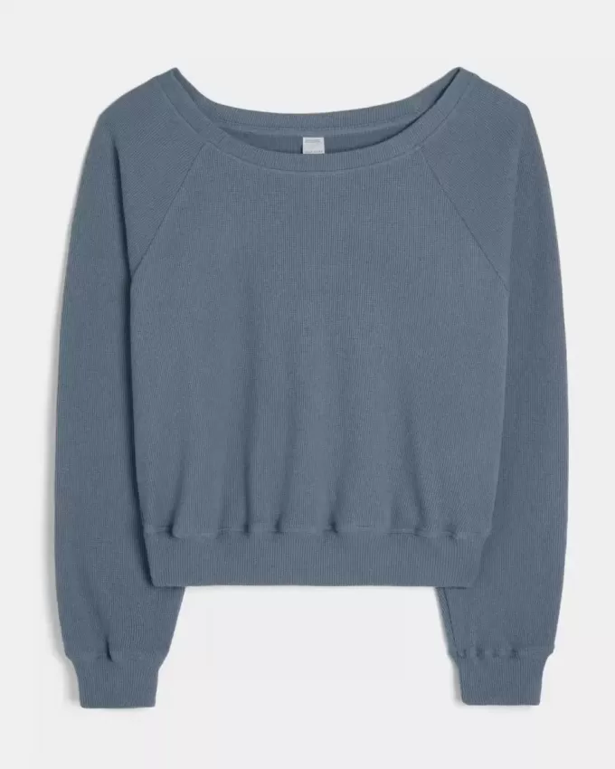 Gilly Hicks Waffle Off-the-Soulder Top Gilly Hicks Waffle Off-the-Soulder Top