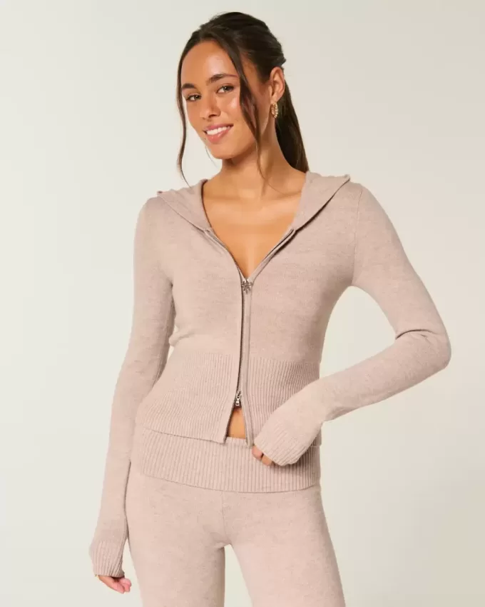 Gilly Hicks Zip-Up Sweater Hoodie Gilly Hicks Zip-Up Sweater Hoodie