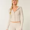 Gilly Hicks Zip-Up Sweater Hoodie Gilly Hicks Zip-Up Sweater Hoodie